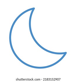 night moon Isolated Vector icon which can easily modify or edit

