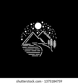 night mountain concept