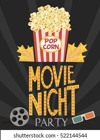 2,258 Movie night invitation Images, Stock Photos & Vectors | Shutterstock