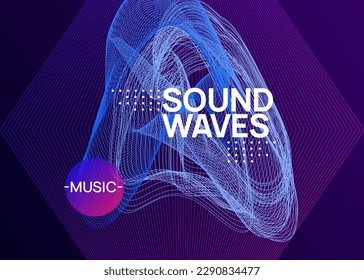 Night music. Bright discotheque brochure template. Dynamic fluid shape and line. Night music flyer. Electro dance dj. Electronic sound fest. Techno trance party. Club event poster. 