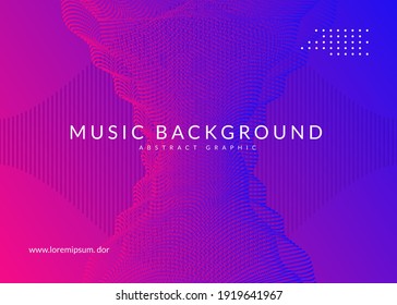 Night music. Creative discotheque brochure layout. Dynamic fluid shape and line. Night music flyer. Electro dance dj. Electronic sound fest. Techno trance party. Club event poster. 