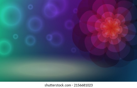 Night mysterious theme glowing background for poster, business card, flyer, gift card, page cover and brochure. Abstract shining design elements on dark for summer party in garden or club EPS10 vector