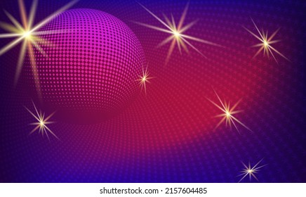 Night mysterious theme glowing background for poster, business card, flyer, gift card, page cover and brochure. Abstract shining design elements on dark for summer party in garden or club EPS10 vector
