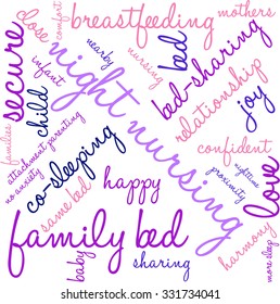 Night Nursing word cloud on a white background. 