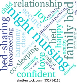 Night Nursing word cloud on a white background. 
