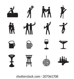 Night Out Icon Set