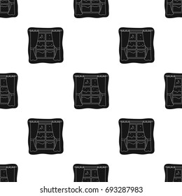 Night out the window icon in black style isolated on white background. Sleep and rest symbol stock vector illustration.