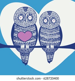 night owl couple love cover