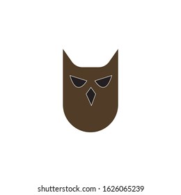 Night owl icon. Flat illustration of night owl vector icon for web design