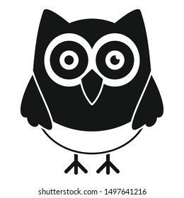 Night owl icon. Simple illustration of night owl vector icon for web design isolated on white background