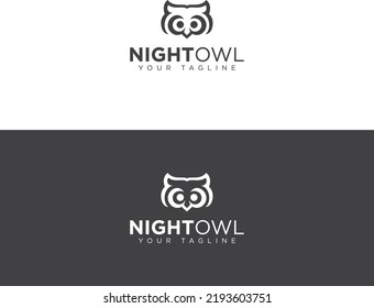 Plantilla de diseño de logotipo de lechón nocturno