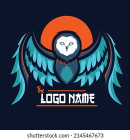 Night Owl Logo E-Sport-Vektorgrafik
