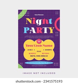 Night Party Flyer Template Design