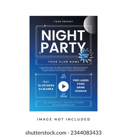 Night Party Flyer Template Design