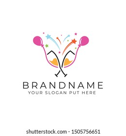 Night party logo/identity design template vector