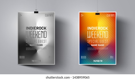 Night party poster set. Festive banner concept. Discotheque flyer set. Vector modern festive leaflet. Minimal brochure layout. Vector illustration. Poster advertising design. Night party flyer.