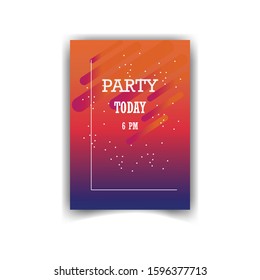 Night party poster template, Abstract  background.