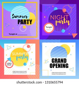 Night Party Summer Party Grand Opening Disco Bar. Creative mix Electronic Music Styles great Mood and beautiful People. Action to Hold banquet lounge Cafe and lower Nightfloor.