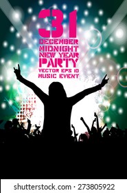 Night party, vector