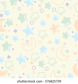 Night pattern. background for baby. Quiet night. 