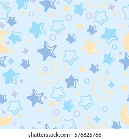 Night pattern. background for baby. Quiet night. 