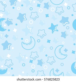 Night pattern. background for baby. Quiet night. 