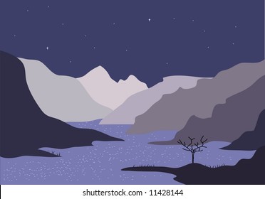 Night river