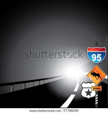 night road