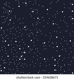 Night Seamless Pattern For Textile Or Paper As The Starry Night Sky. The Space Of The Cosmos. The Darkness Of The Galaxy. Vector Illustration