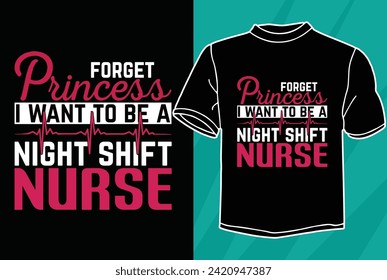 night shift nurse t shirt design