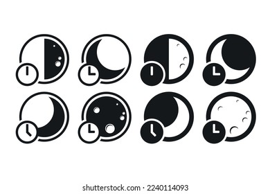 Night shift. Sleeping time icon. Illustration vector