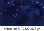 Night shining sky star dust vector illustration. Cosmos starry universe. Deep space constellation starlight glow. Astrology starlit background. Mystery outdoor  midnight sky.