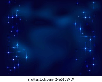 Night shining sky star space vector illustration. Universe sparkles shine. Outer space constellation starlight glow. Astrology shining stars background. Shiny magic abstract wallpaper.