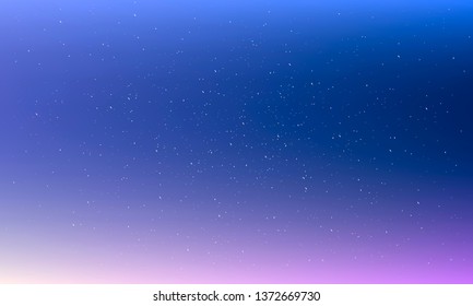 Night shining starry sky, blue space background with stars, cosmos