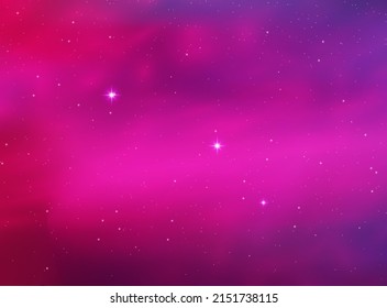 Night shining starry sky, blue space background with stars, space. beautiful night sky.