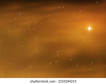 Night shining starry sky, blue space background with stars, space. beautiful night sky.