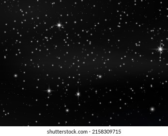 Night shining starry sky, blue space background with stars, space. beautiful night sky.