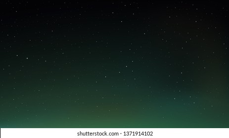 Night shining starry sky, space background with stars. Vector illustration.