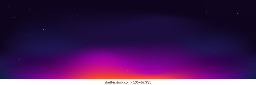 Night sky background . Cosmic star sunset .  