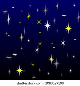 fondo del cielo nocturno con luz estrellada brillante