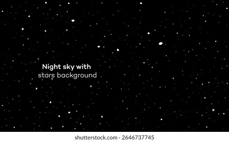 Estrelas de fundo do céu noturno, Cosmos, Espaço, Universo, Galáxia, Celestial, Escuro, Noite, Padrão, Design