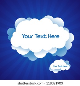Night sky background with text space in vector