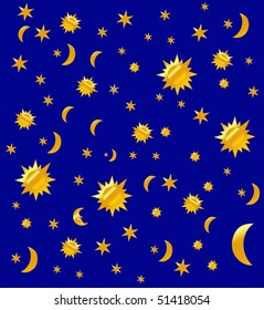 night sky background, vector