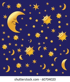 night sky background, vector