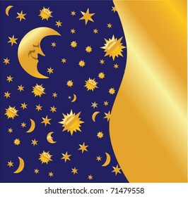 night sky background, vector