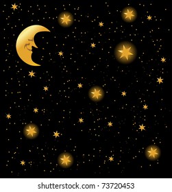 night sky background, vector