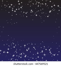 Night sky cartoon background