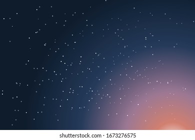 Night sky with deep colors and lots of stars