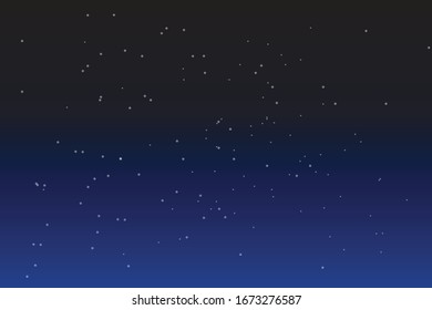 Night sky with deep colors and lots of stars