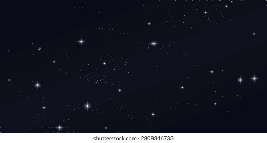 Night sky full of stars with bright celestial patterns astronomy starlight